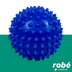 Balle de massage hrisson - diamtre de 8 cm - Coloris bleu