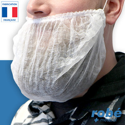 Couvre-barbe double élastique - Carton de 10 x 100 couvre-barbes