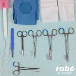 Set strile complet pour circoncision  usage unique avec bistouri - 10 lments