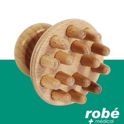 Outil de massage en bois pour maderothrapie - Forme de champignon