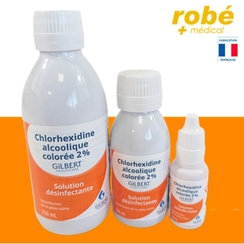 Chlorhexidine alcoolique colore 2++ - Gilbert Healthcare - Solution dsinfectante