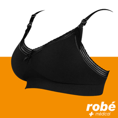 Brassire de maternit et d'allaitement Milk noire - Cache CUR