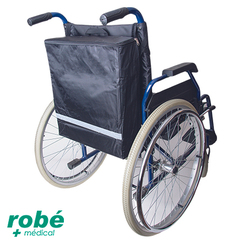 Sac pour fauteuil roulant universel avec bande rflchissante - Noir 