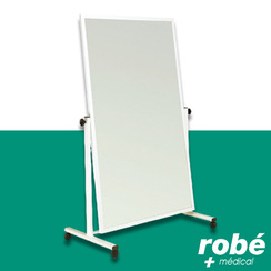 Miroir orthopdique inclinable sur roulettes,170x100cm : non quadrill 