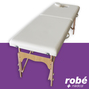 Table de massage pliante en bois largeur 60 ou 70 cm Creme - avec housse de transport - Salamender