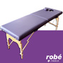 Table de massage pliante en bois largeur 60 cm - Prune - avec housse de transport - Salamender
