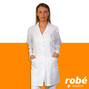 Blouse blanche à manches longues pour femme - Biomedicare