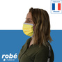 Masques chirurgicaux Type II EFB 98% jaune - Fab. France - INSPIRE haute respirabilite - Boîte de 50