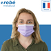 Masques chirurgicaux Type II EFB 98% Lilas - Fab. France - INSPIRE haute respirabilité - Bte de 50
