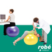 Ballon de gym Plus - Physiothrapie et exercices cibls - Rsistance jusqu' 120 kg - Gymnic - 75 cm