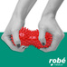 Balle double  picots sensoriels - Coloris rouge - 15 cm