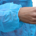 Blouse de protection non tisse 25g - avec poignets lastiques - Coloris bleu ou vert - Robemed