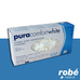 Gants d'examen nitrile non poudrés blanc Pura Comfort White - Boîte de 100 - 3 g - Aql 1,5