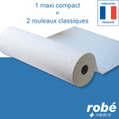 Carton 9 rouleaux draps d'examen - Aquitaine Materiel Secours