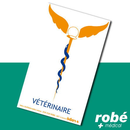 Caducée adhésif Vétérinaire - Non daté - Caducée Vétérinaire - Robé vente  matériel médical