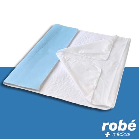 Alèse absorbante lavable 4 épaisseurs avec ou sans rabats - Alèses et  housses réutilisables - Robé vente matériel médical